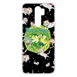 Чохол для Xiaomi Redmi Note 8 Pro Rick and Morty Schrodinger cats and Einstein - PrintSalon