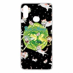 Чохол для Samsung A10s Rick and Morty Schrodinger cats and Einstein - PrintSalon