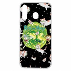 Чохол для Samsung M30 Rick and Morty Schrodinger cats and Einstein - PrintSalon