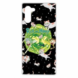 Чохол для Samsung Note 10 Rick and Morty Schrodinger cats and Einstein - PrintSalon