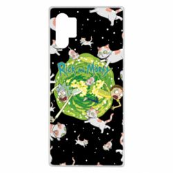 Чохол для Samsung Note 10 Plus Rick and Morty Schrodinger cats and Einstein - PrintSalon