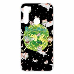 Чохол для Xiaomi Redmi Note 8 Rick and Morty Schrodinger cats and Einstein - PrintSalon