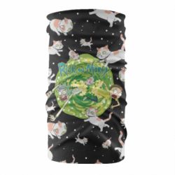 Бандана Rick and Morty Schrodinger cats and Einstein - PrintSalon