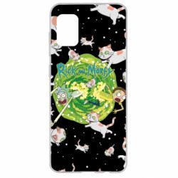 Чохол для Samsung A31 Rick and Morty Schrodinger cats and Einstein - PrintSalon