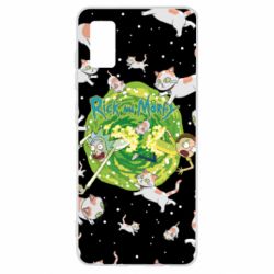 Чохол для Samsung A41 Rick and Morty Schrodinger cats and Einstein - PrintSalon