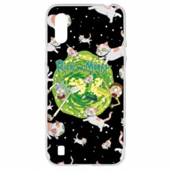 Чохол для Samsung A01 / M01 Rick and Morty Schrodinger cats and Einstein - PrintSalon