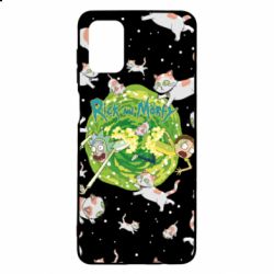 Чохол для Samsung M51 Rick and Morty Schrodinger cats and Einstein - PrintSalon
