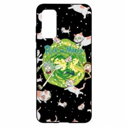 Чохол для Samsung S20 Rick and Morty Schrodinger cats and Einstein - PrintSalon
