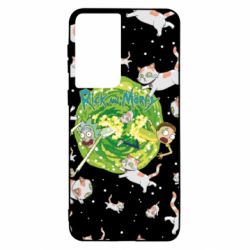 Чохол для Samsung S21 Rick and Morty Schrodinger cats and Einstein - PrintSalon