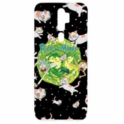 Чохол для Oppo A5/A9 2020 Rick and Morty Schrodinger cats and Einstein - PrintSalon