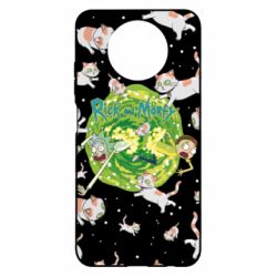 Чохол для Xiaomi Redmi Note 9 5G/Redmi Note 9T Rick and Morty Schrodinger cats and Einstein - PrintSalon