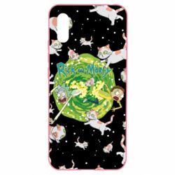 Чохол для Xiaomi Redmi 9a Rick and Morty Schrodinger cats and Einstein - PrintSalon