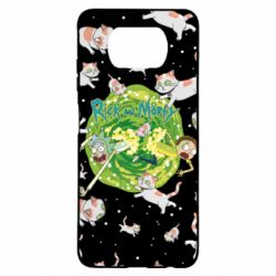 Чохол для Xiaomi Poco X3 Rick and Morty Schrodinger cats and Einstein - PrintSalon