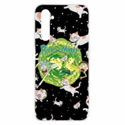 Чохол для Realme 6 Pro Rick and Morty Schrodinger cats and Einstein - PrintSalon