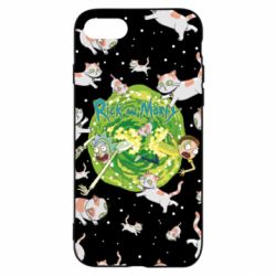 Чохол для iPhone SE 2022 Rick and Morty Schrodinger cats and Einstein - PrintSalon