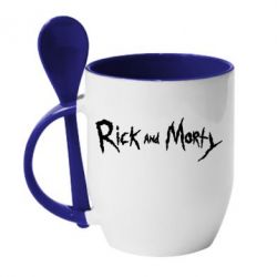 Чашка с ложкой Rick and  Morty - PrintSalon