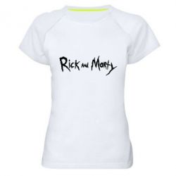 Женская футболка для спорта Rick and  Morty - PrintSalon