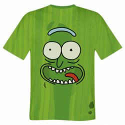 Мужская футболка 3D Rick Cucumber-PrintSalon Мужская футболка 3D Rick Cucumber