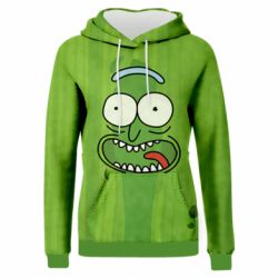 Жіноче 3D худі Rick Cucumber-PrintSalon Жіноче 3D худі Rick Cucumber