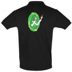 Мужское поло Rick Fuck you all - PrintSalon