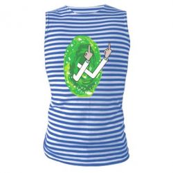 Майка-тельняшка Rick Fuck you all - PrintSalon