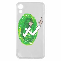 Чехол для iPhone XR Rick Fuck you all - PrintSalon