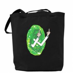 Эко-сумка Rick Fuck you all - PrintSalon