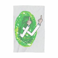 Полотенце с принтом Rick Fuck you all - PrintSalon