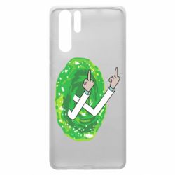 Чехол для Huawei P30 Pro Rick Fuck you all - PrintSalon