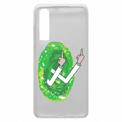 Чехол для Huawei P30 Rick Fuck you all - PrintSalon