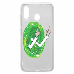 Чехол для Samsung A30 Rick Fuck you all - PrintSalon