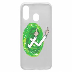 Чехол для Samsung A40 Rick Fuck you all - PrintSalon
