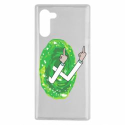 Чехол для Samsung Note 10 Rick Fuck you all - PrintSalon