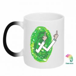 Чашка-хамелеон Rick Fuck you all - PrintSalon