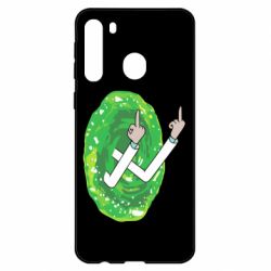 Чехол для Samsung A21 Rick Fuck you all