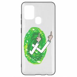 Чехол для Samsung A21s Rick Fuck you all - PrintSalon