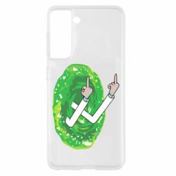 Чехол для Samsung S21 Rick Fuck you all - PrintSalon