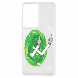 Чехол для Samsung S21 Ultra Rick Fuck you all - PrintSalon