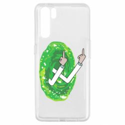 Чехол для Oppo A91/Reno3 Rick Fuck you all - PrintSalon