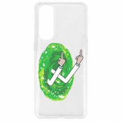 Чехол для Oppo Reno 4 Pro Rick Fuck you all - PrintSalon