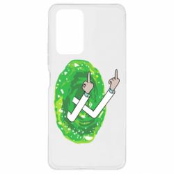 Чехол для Xiaomi Redmi Note 10 Pro Rick Fuck you all - PrintSalon