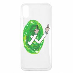 Чехол для Xiaomi Redmi 9a Rick Fuck you all - PrintSalon