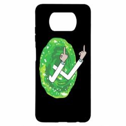 Чехол для Xiaomi Poco X3 Rick Fuck you all - PrintSalon