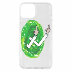 Чехол для iPhone 14 Rick Fuck you all