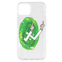 Чехол для iPhone 14 Plus Rick Fuck you all - PrintSalon