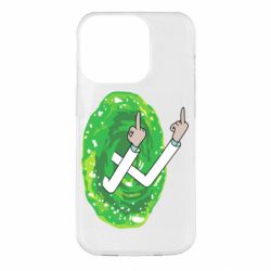 Чехол для iPhone 14 Pro Rick Fuck you all - PrintSalon