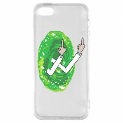 Чехол для iPhone5/5S/SE Rick Fuck you all - PrintSalon