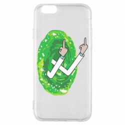 Чехол для iPhone 6/6S Rick Fuck you all - PrintSalon