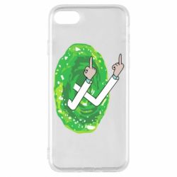 Чехол для iPhone 8 Rick Fuck you all - PrintSalon