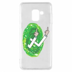 Чехол для Samsung A8 2018 Rick Fuck you all - PrintSalon